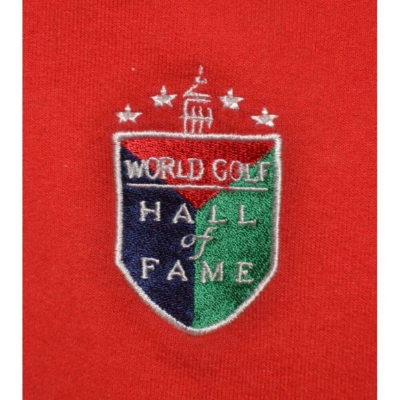 World Golf Hall of Fame Embroidered Logo Red Sweatshirt Size M Golf Lovers - Picture 3 of 8